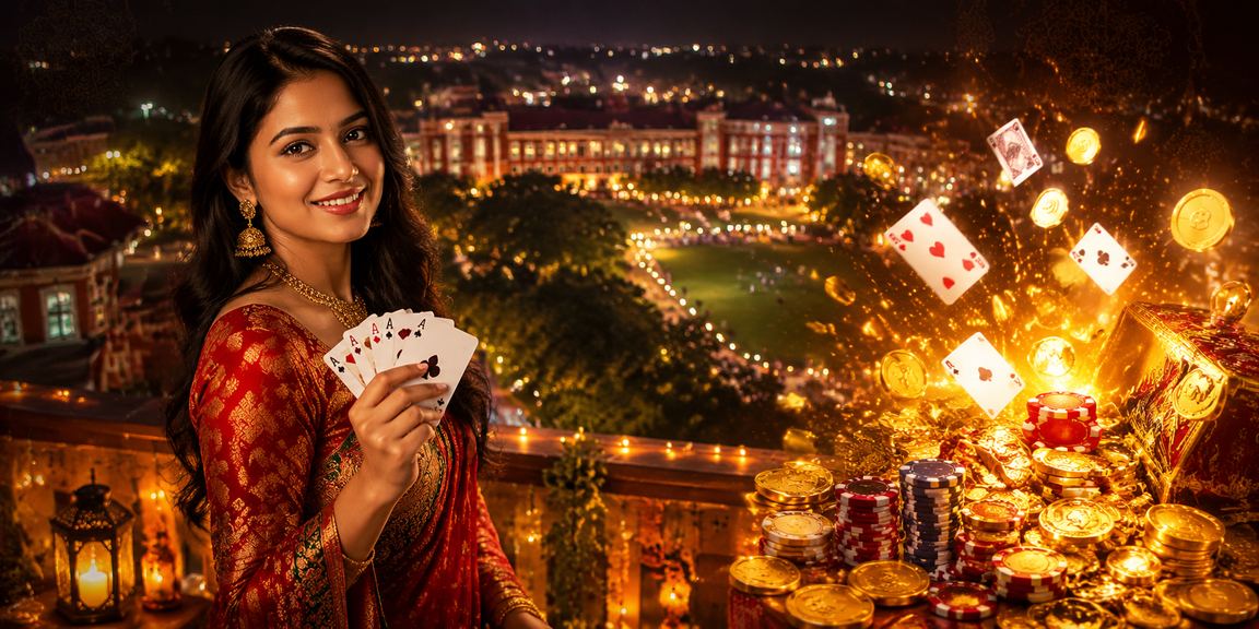 Local players enjoying a poker night at a Mymensingh night market