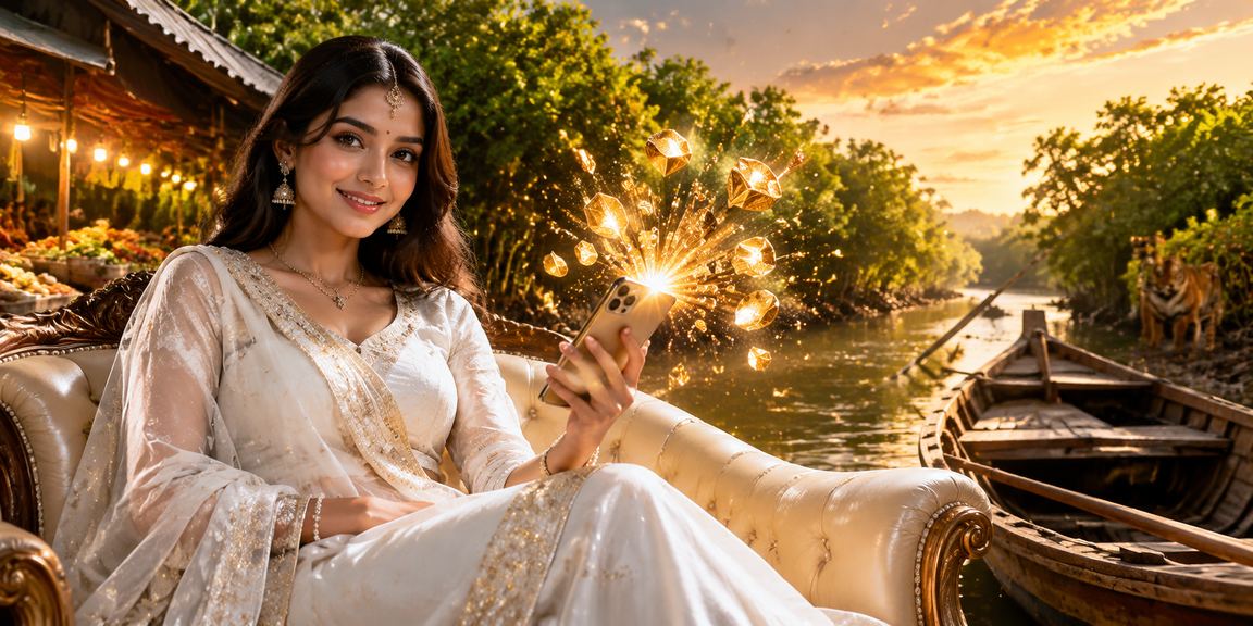 A Bangladeshi Model Enjoying the 33bet Registration Bonus in the Sundarbans Region